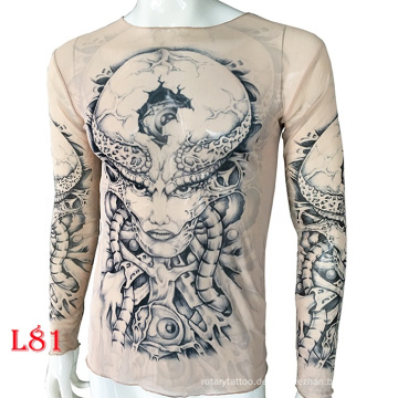 Langarm-T-Shirts mit Tattoo-Print